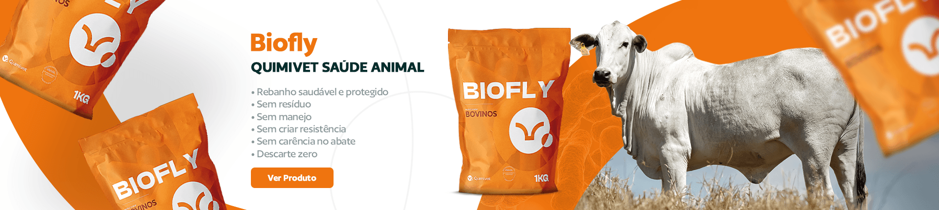 Biofly — rebanho saudável e protegido, sem manejo e sem carência